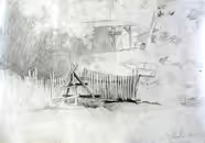 Courtyard in Engure, 2003