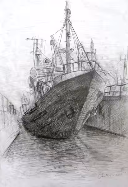Engure harbour, 2003