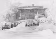 Old byre in Engure, 2004