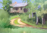 Courtyard in Engure village, 2003