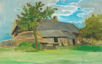 Old byre in Kulciems, 2004