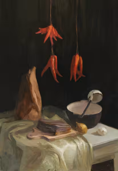 Kitchen still life, 2005